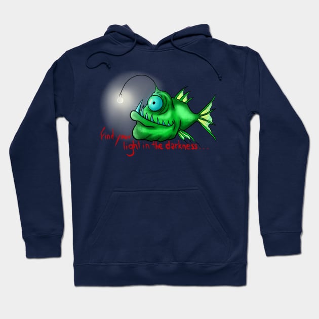 Crazy fish Hoodie by KrakArt